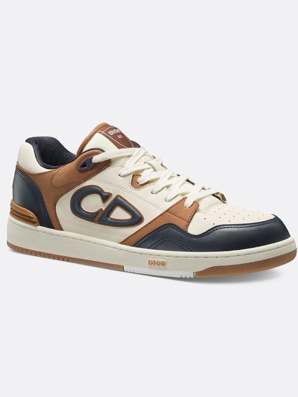 NWT Dior B57 Low-Top Sneakers Navy Cream EU42/US8-9 $1,350